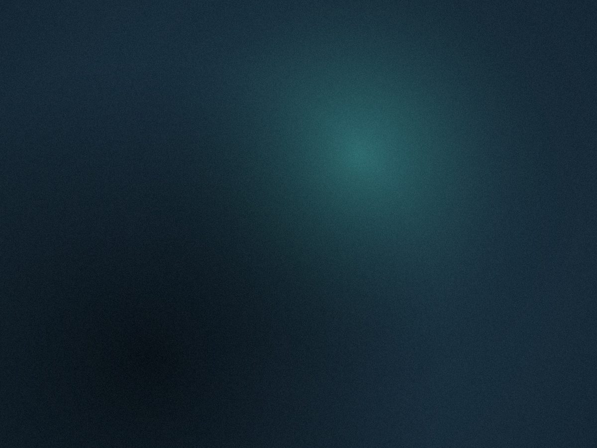 Last Fathom — near-black abyss with a single cyan trace